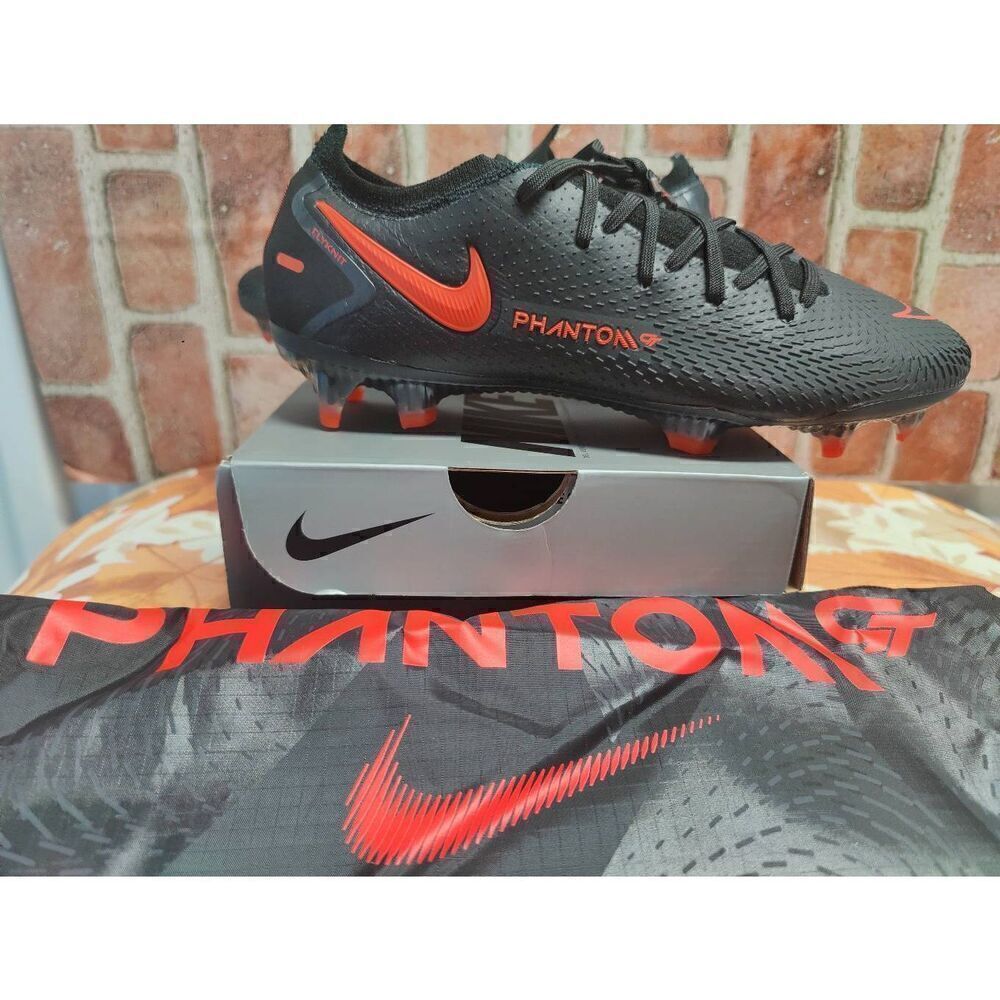 Nike Phantom GT Elite FG Black Chile Red Cleats Men's Size 6.5 Retail $250